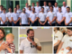I Mastini sono davvero una famiglia che cresce: sopra la squadra alla Villa Napoleonica per la presentazione, sotto da sinistra Marcello Borghi e Alessio Piroso in versione papà con capitan Andrea Vanetti che lo sarà a breve I Mastini sono davvero una famiglia che cresce: sopra la squadra alla Villa Napoleonica per la presentazione, sotto da sinistra Marcello Borghi e Alessio Piroso in versione papà con capitan Andrea Vanetti che lo sarà a breve