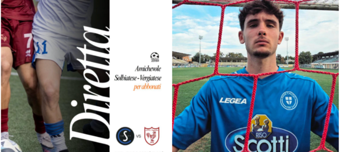 A sinistra la diretta dell'amichevole della Solbiatese con la Vergiatese su Paolozerbi.com e a destra Pietro Marangon, varesino classe 2006, con la maglia del Pavia (foto Pavia Calcio 1911) A sinistra la diretta dell'amichevole della Solbiatese con la Vergiatese su Paolozerbi.com e a destra Pietro Marangon, varesino classe 2006, con la maglia del Pavia (foto Pavia Calcio 1911)