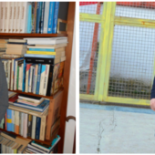 Milos Kogoj, scomparso a inizio gennaio del 2022, e il figlio Marco mentre sbuca dal tunnel del Franco Ossola da medico del Varese, come era suo padre: stessa sensibilità, competenza e umanità. Stesso cuore biancorosso