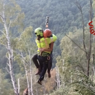 Sei scout francesi in difficoltà sul San Primo: li recuperano i vigili del fuoco