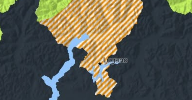 L'allerta canicola di livello 3 (pericolo marcato) per il sud delle Alpi nella cartina di MeteoSvizzera L'allerta canicola di livello 3 (pericolo marcato) per il sud delle Alpi nella cartina di MeteoSvizzera