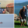 Il Negus, leggenda del lago di Varese, compie novant'anni: qui sopra a sinistra è in azione nel suo "regno" da vicino e da lontano. A destra è con il nostro Mario Chiodetti Il Negus, leggenda del lago di Varese, compie novant'anni: qui sopra a sinistra è in azione nel suo "regno" da vicino e da lontano. A destra è con il nostro Mario Chiodetti