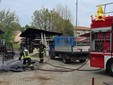 L'intervento dei vigili del fuoco a Samarate L'intervento dei vigili del fuoco a Samarate