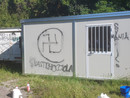 Le scritte naziste alla festa del Pd alla Schiranna Le scritte naziste alla festa del Pd alla Schiranna