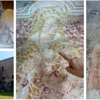 Proseguono i lavori per riportare alla luce l'affresco del Castello di Belforte