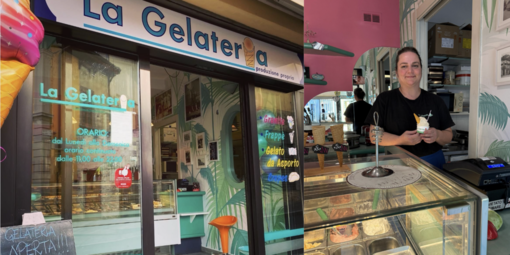 "La Gelateria" di Besozzo e la sua titolare Alice Isella "La Gelateria" di Besozzo e la sua titolare Alice Isella