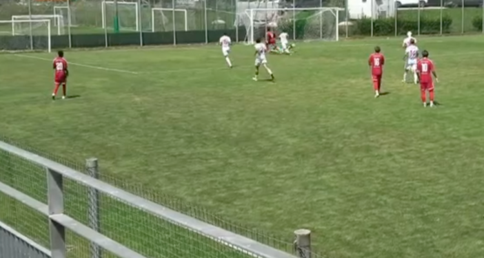 Minuto 93: Scapinello ha appena servito il pallone dell'1-0 a Monteiro Barbosa Minuto 93: Scapinello ha appena servito il pallone dell'1-0 a Monteiro Barbosa