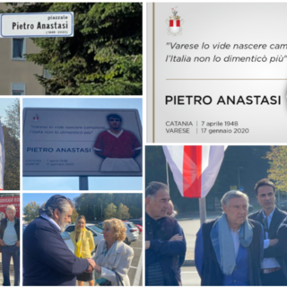 Da oggi Varese ha il suo "Piazzale Anastasi" davanti allo stadio Franco Ossola, dove è stata posizionata anche la targa in onore di Pietruzzu davanti alla sua famiglia, agli ex compagni e ad appassionati e tifosi