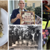 Eugenio Dell'Ova, “docente universitario” dei fruttivendoli varesini, e sua maestà l'asparago Eugenio Dell'Ova, “docente universitario” dei fruttivendoli varesini, e sua maestà l'asparago