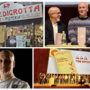 In alto da sinistra: l'insegna dello storico locale varesino e Antonello Cioffi (al centro) che riceve il riconoscimento. In basso: Ancora Cioffi e una foto di gruppo per i titolari delle pizzerie premiate