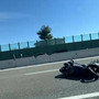 La moto coinvolta nell'incidente sull'autostrada (foto tratta da IlSaronno.it)