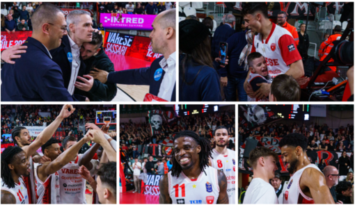 Gesti, abbracci, volti di una squadra vera che è una cosa sola con il suo pubblico incandescente e inimitabile (Foto Fabio Averna)