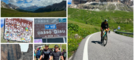 Il re del Cuvignone prova il Pordoi con bici Bianchi e casco del Pirata in vista della Maratona delle Dolomiti