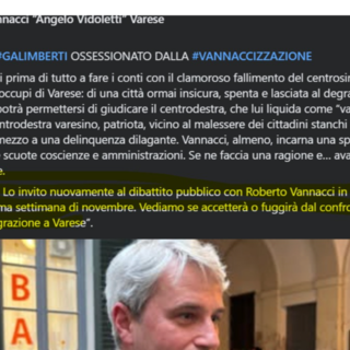 Il post originario pubblicato dal Team Vannacci “Angelo Vidoletti” Varese
