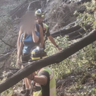 L'intervento dei vigili del fuoco