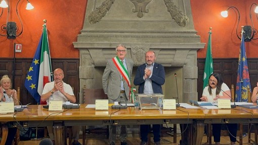 Alcune immagini del primo consiglio comunale di Somma Lombardo