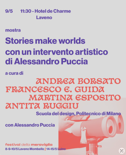 Sabato a Laveno la mostra "Stories make worlds"