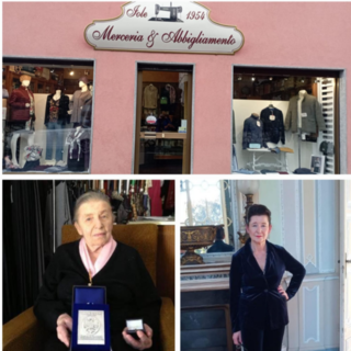 Dalla signora Fausta a Sangiano non solo merceria e abbigliamento: «Un sorriso, un consiglio e il vestito per le occasioni importanti»