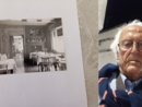 A destra Giorgio Valena, a sinistra una foto della trattoria Campagna un tempo A destra Giorgio Valena, a sinistra una foto della trattoria Campagna un tempo