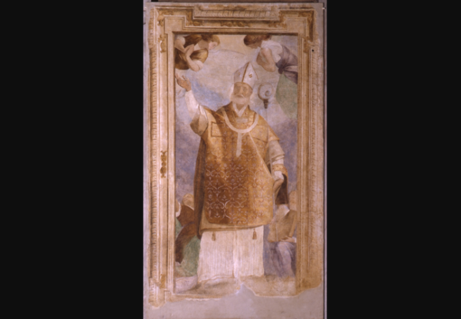 L'affresco presente nella chiesa parrocchiale di Morazzone L'affresco presente nella chiesa parrocchiale di Morazzone