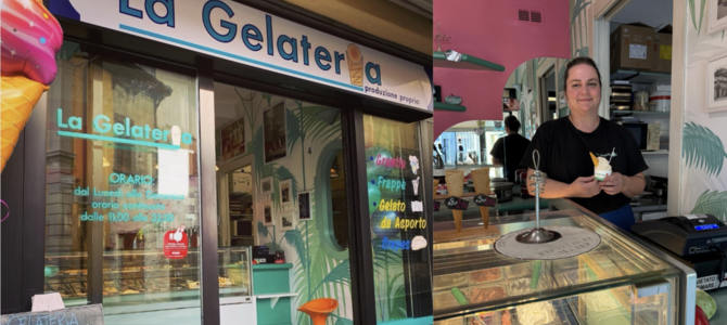 "La Gelateria" di Besozzo e la sua titolare Alice Isella "La Gelateria" di Besozzo e la sua titolare Alice Isella
