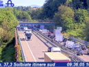 Le code in direzione Nord (foto webcam Autostrade per l'Italia) Le code in direzione Nord (foto webcam Autostrade per l'Italia)