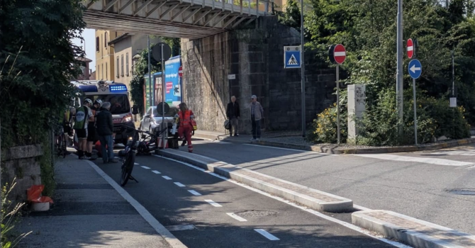 Foto diffusa dal MAV di uno degli incidenti di oggi in viale Belforte