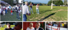 Primo assalto alla Festa del Rugby, a cui è stato dato il via con il calcio tra i pali del sindaco Galimberti (sopra in grande). Presenti all'inaugurazione anche Toto Bulgheroni, Stefano Malerba con Umberto Argieri e molti altri rappresentanti dello sport e delle istituzioni