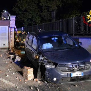 Le immagini dell'incidente di stanotte a Somma Lombardo