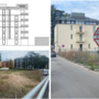 In via Lazio dietro al Faro e a un passo da largo Flaiano su quest'area sorgerà un complesso residenziale con spazio commerciale al piano terra. In alto a sinistra il disegno della nuova palazzina