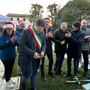 Il taglio del nastro della nuova area feste riqualificata di Villa Fantoni a Sangiano Il taglio del nastro della nuova area feste riqualificata di Villa Fantoni a Sangiano