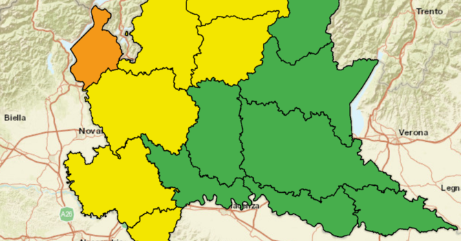 Cresce l'allerta meteo: è arancione per la zona dei laghi e delle Prealpi varesine