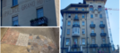Accanto al Palace ecco la prima gru per i lavori di restauro conservativo che riporteranno ancor più alla luce il suo splendore