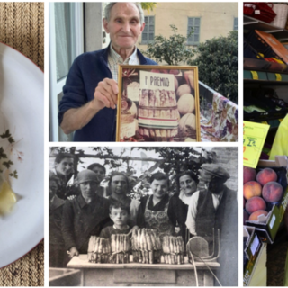 Eugenio Dell'Ova, “docente universitario” dei fruttivendoli varesini, e sua maestà l'asparago