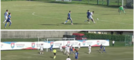 Sopra il fotogramma dell'incredibile rigore finale concesso alla Casatese dopo un contatto tra Tomas e Isella a molti metri dall'area della Varesina. Sotto il gol del possibile 3-2 a favore delle Fenici con il pallone di Pedone destinato a finire in rete toccato all'ultimo secondo da Opoola (a sinistra sulla riga di porta) e annullato per un presunto fuorigioco del secondo che, peraltro, è ininfluente