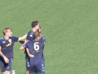 Romero dopo il gol Romero dopo il gol