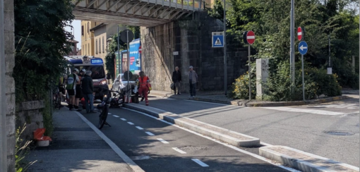 Foto diffusa dal MAV di uno degli incidenti di oggi in viale Belforte