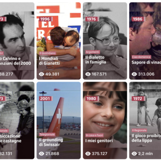 "RSI Archivi" raccoglie spezzoni di documentari e interviste della Televisione Svizzera del passato: un