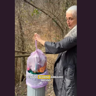Un frame del video pubblicato dal sindaco di Cuasso al Monte Loredana Bonora