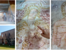 Proseguono i lavori per riportare alla luce l'affresco del Castello di Belforte Proseguono i lavori per riportare alla luce l'affresco del Castello di Belforte