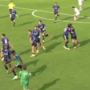 Tutti in campo a gioire anche dalla panchina per l'1-1 di Pietra al Breda di Sesto Tutti in campo a gioire anche dalla panchina per l'1-1 di Pietra al Breda di Sesto
