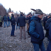 Una manifestazione degli alpini al Sacro Monte Una manifestazione degli alpini al Sacro Monte