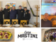 L'inaugurazione di Casa Mastini nel locale &quot;Al Posto Giusto&quot; di Masnago con Bastille, Makinen, lo sponsor, tifoso e proprietario della location Mirko Reto, Pisarenko e capitan Vanetti. Nelle altre foto il logo e la pizza giallonera