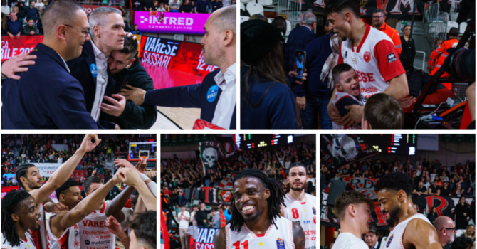 Gesti, abbracci, volti di una squadra vera che è una cosa sola con il suo pubblico incandescente e inimitabile (Foto Fabio Averna)