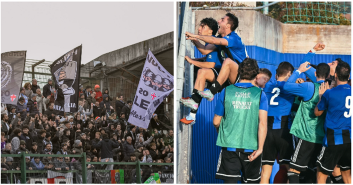 Il muro dei tifosi Grigi (foto Alessandria Calcio) e la Solbia che oggi vuole scalare la montagna (foto Samuele Lucchi-Solbiatese Calcio 1911) Il muro dei tifosi Grigi (foto Alessandria Calcio) e la Solbia che oggi vuole scalare la montagna (foto Samuele Lucchi-Solbiatese Calcio 1911)
