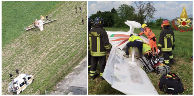 Le immagini dei soccorsi all'opera a Brebbia