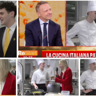 La diretta di "Re Start" su Rai 3 con le cucine dell'istituto De Filippi: il ministro Lollobrigida ha applaudito studentesse e studenti varesini e la preside Laura Broggi La diretta di "Re Start" su Rai 3 con le cucine dell'istituto De Filippi: il ministro Lollobrigida ha applaudito studentesse e studenti varesini e la preside Laura Broggi