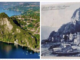 Caldè in una foto contemporanea e in una storica (da La Varese Nascosta)