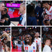 Gesti, abbracci, volti di una squadra vera che è una cosa sola con il suo pubblico incandescente e inimitabile (Foto Fabio Averna)