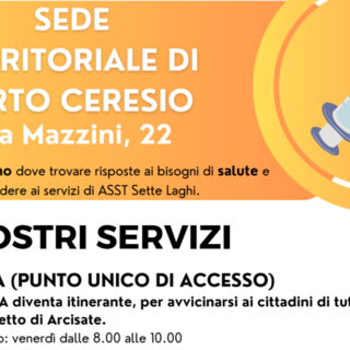 Porto Ceresio, nuovo orario per l'attività Pua